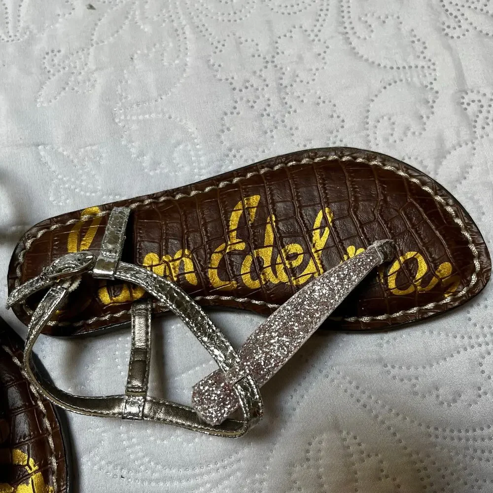 NWT Sam Edelman Gigi Glitter Sandals Size 13